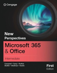 Abbildung von: New Perspectives MicrosoftA'A (R) 365A'A (R) & OfficeA'A (R) Intermediate, First Edition - Course Technology Inc
