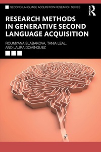 Enlarge image Cover: Research Methods in Generative Second Language Acquisition - Routledge