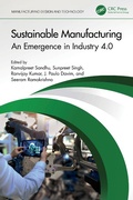 Cover: Sustainable Manufacturing - CRC Press