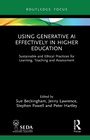Cover: Using Generative AI Effectively in Higher Education - Routledge