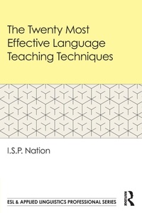 Enlarge image Cover: The Twenty Most Effective Language Teaching Techniques - Routledge