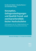 Cover: Konzeption, Gelingensbedingungen und Qualit&auml;t fremd- und zweitsprachendidaktischer Hochschullehre - Narr Francke Attempto