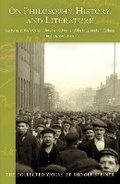 Cover: On Philosophy, History, and Literature - SteinerBooks, Inc