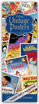 Abbildung von: Disney Vintage Posters - Original Disney Filmplakate 2025 - Slimline-Kalender - Danilo Promotions Limited
