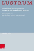 Cover: Lustrum Band 64 - 2022 - Vandenhoeck & Ruprecht