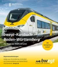 Abbildung von: bwegt-Kursbuch Baden-Württemberg 2025 - VUD Medien