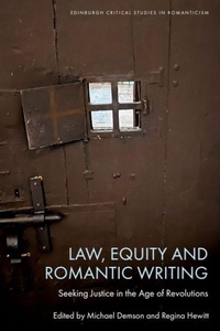 Enlarge image Cover: Law, Equity and Romantic Writing - Edinburgh University Press