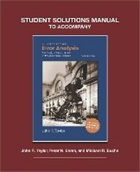 Enlarge image Cover: Student Solutions to Accompany Taylor's An Introduction to Error Analysis, 3rd ed - University Science Books,U.S.