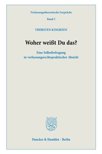 Abbildung von: Woher weißt Du das? - Duncker & Humblot