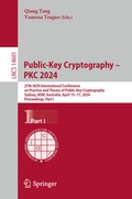 Cover: Public-Key Cryptography - PKC 2024 - Springer