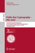 Cover: Public-Key Cryptography - PKC 2024 - Springer
