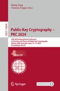 Cover: Public-Key Cryptography - PKC 2024 - Springer