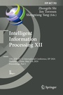 Cover: Intelligent Information Processing XII - Springer