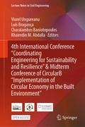 Cover: 4th International Conference "Coordinating Engineering for Sustainability and Resilience" & Midterm Conference of CircularB "Implementation of Circular Economy in the Built Environment" - Springer