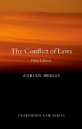 Abbildung von: The Conflict of Laws - OUP eBook