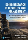Cover: Doing Research in Business and Management: An essential guide to planning and undertaking your project - Pearson Education Limited