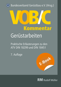 Abbildung von: VOB/C Kommentar - Gerüstarbeiten - E-Book - Rudolf Müller Verlag