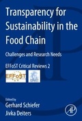Cover: Transparency for Sustainability in the Food Chain - Academic Press