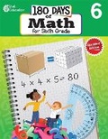 Cover: 180 Days of Math for Sixth Grade - Shell Educational Publishing