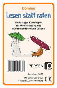 Abbildung von: Domino: Lesen statt raten - Persen Verlag in der AAP Lehrerwelt GmbH