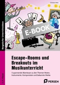 Cover: Escape-Rooms und Breakouts im Musikunterricht - Persen Verlag