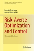 Cover: Risk-Averse Optimization and Control - Springer