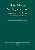 Cover: Hans Mayer: "Shakespeare und die Deutschen" - Lit Verlag