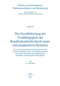 Cover: Die Gew&auml;hrleistung der Unabh&auml;ngigkeit der Rundfunkaufsicht durch staats- und gruppenferne Kriterien - Lit Verlag