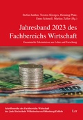 Cover: Jahresband 2023 des Fachbereichs Wirtschaft - Lit Verlag