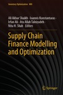 Cover: Supply Chain Finance Modelling and Optimization - Springer