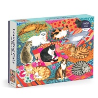 Abbildung von: Lounging Cats 1000 Piece Puzzle - Galison