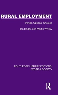 Enlarge image Cover: Rural Employment - Routledge