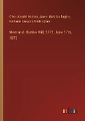 Cover: Memorial. Bunker Hill, 1775, June 17th, 1875 - Outlook Verlag