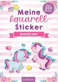 Enlarge image Cover: Meine Aquarell-Sticker - Einhörner - arsEdition