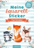 Cover: Meine Aquarell-Sticker - Tierkinder - arsEdition