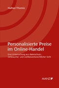 Cover: Personalisierte Preise im Online-Handel - Manz