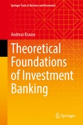Cover: Theoretical Foundations of Investment Banking - Springer