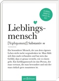 Cover: Lieblingsmensch (Substantiv, m) - arsEdition