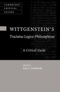 Cover: Wittgenstein's Tractatus Logico-Philosophicus - Cambridge University Press
