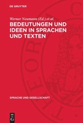 Cover: Bedeutungen und Ideen in Sprachen und Texten - De Gruyter