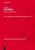 Cover: Satiren. Teil 2 - De Gruyter