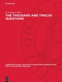 Cover: The Thousand and Twelve Questions - De Gruyter