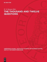 Enlarge image Cover: The Thousand and Twelve Questions - De Gruyter
