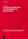 Cover: Inverse Problems in Differential Equations - De Gruyter