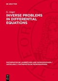 Cover: Inverse Problems in Differential Equations - De Gruyter