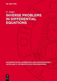 Enlarge image Cover: Inverse Problems in Differential Equations - De Gruyter
