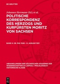 Cover: 26. Mai 1548 - 8. Januar 1551 - De Gruyter