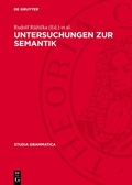 Cover: Untersuchungen zur Semantik - De Gruyter