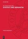 Cover: Syntax und Semantik - De Gruyter