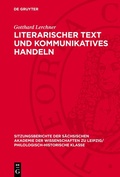 Cover: Literarischer Text und kommunikatives Handeln - De Gruyter